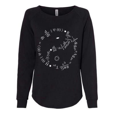 Quantum Mechanics Formula String Theory Maths Universe Womens California Wash Sweatshirt