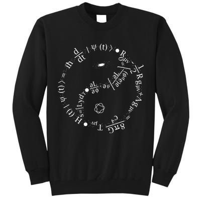 Quantum Mechanics Formula String Theory Maths Universe Tall Sweatshirt
