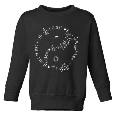 Quantum Mechanics Formula String Theory Maths Universe Toddler Sweatshirt