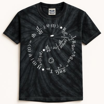 Quantum Mechanics Formula String Theory Maths Universe Kids Tie-Dye T-Shirt