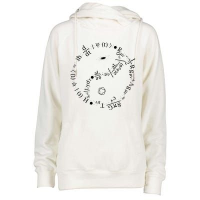 Quantum Mechanics Formula String Theory Maths Universe Womens Funnel Neck Pullover Hood