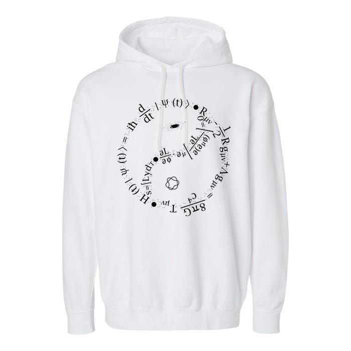 Quantum Mechanics Formula String Theory Maths Universe Garment-Dyed Fleece Hoodie