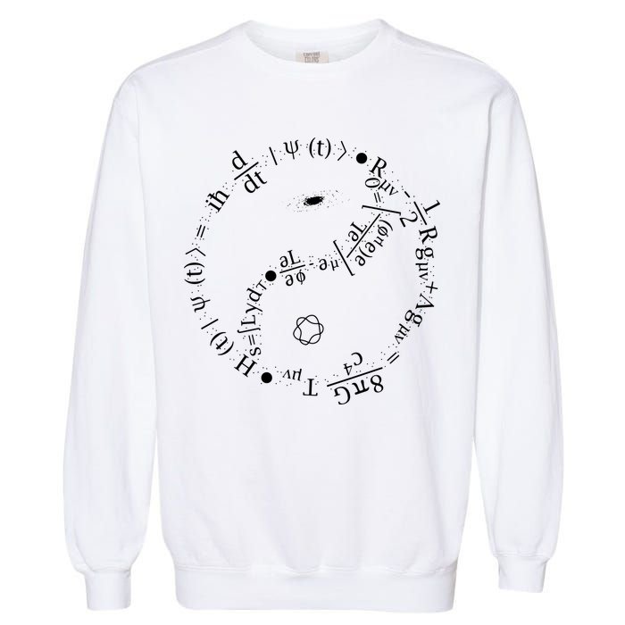 Quantum Mechanics Formula String Theory Maths Universe Garment-Dyed Sweatshirt