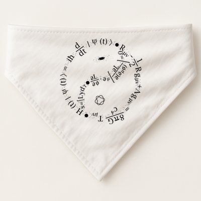 Quantum Mechanics Formula String Theory Maths Universe USA-Made Doggie Bandana