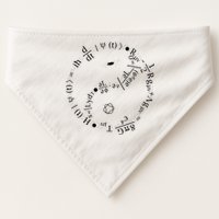 Quantum Mechanics Formula String Theory Maths Universe USA-Made Doggie Bandana