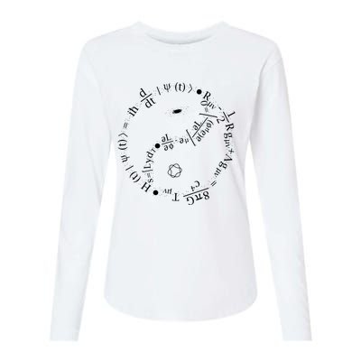 Quantum Mechanics Formula String Theory Maths Universe Womens Cotton Relaxed Long Sleeve T-Shirt