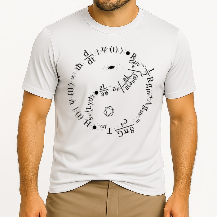 Quantum Mechanics Formula String Theory Maths Universe Performance Shirt