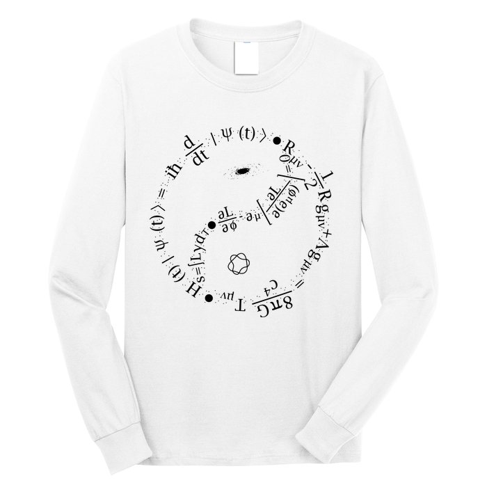 Quantum Mechanics Formula String Theory Maths Universe Long Sleeve Shirt