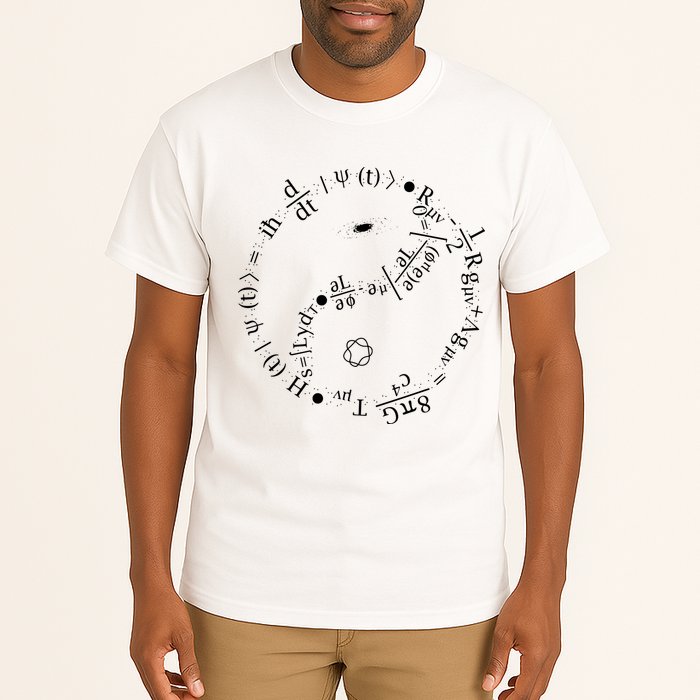 Quantum Mechanics Formula String Theory Maths Universe Tall T-Shirt
