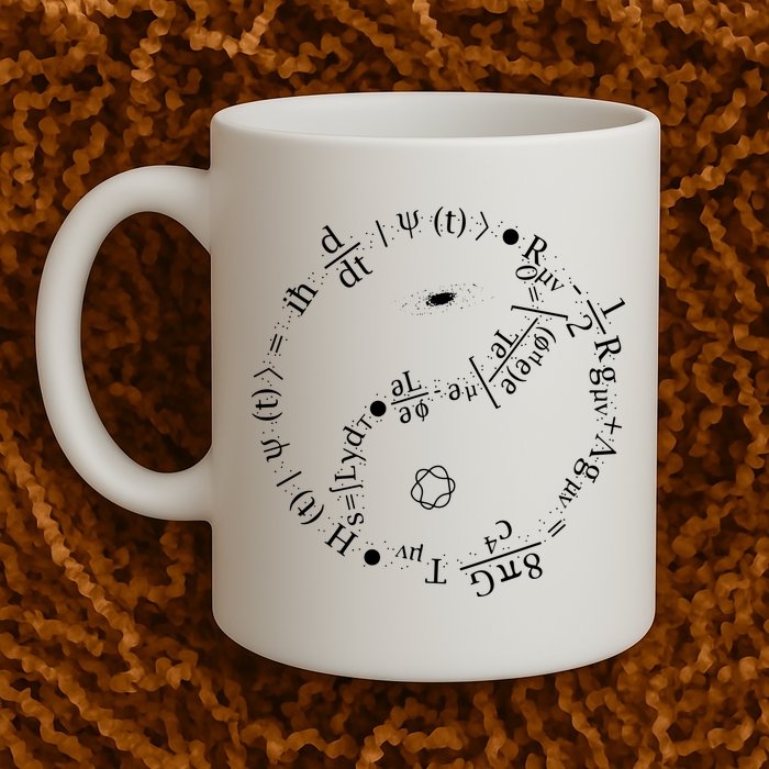 Quantum Mechanics Formula String Theory Maths Universe Mug