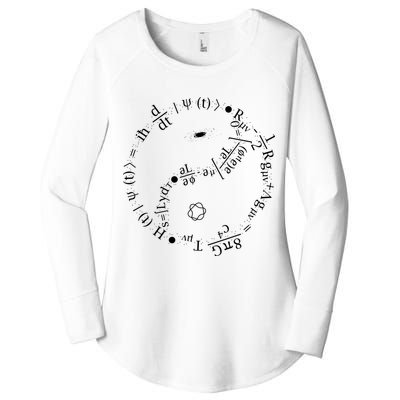 Quantum Mechanics Formula String Theory Maths Universe Women's Perfect Tri Tunic Long Sleeve Shirt