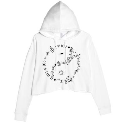 Quantum Mechanics Formula String Theory Maths Universe Crop Fleece Hoodie