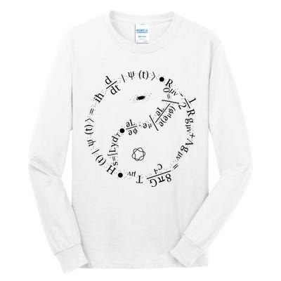 Quantum Mechanics Formula String Theory Maths Universe Tall Long Sleeve T-Shirt