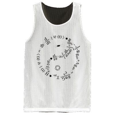 Quantum Mechanics Formula String Theory Maths Universe Mesh Reversible Basketball Jersey Tank
