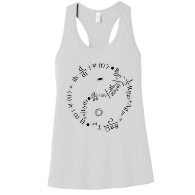 Quantum Mechanics Formula String Theory Maths Universe Women's Racerback Tank