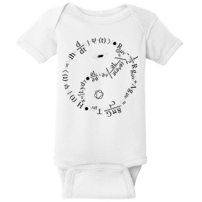 Quantum Mechanics Formula String Theory Maths Universe Baby Bodysuit