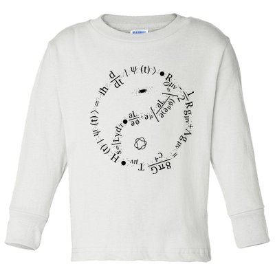 Quantum Mechanics Formula String Theory Maths Universe Toddler Long Sleeve Shirt