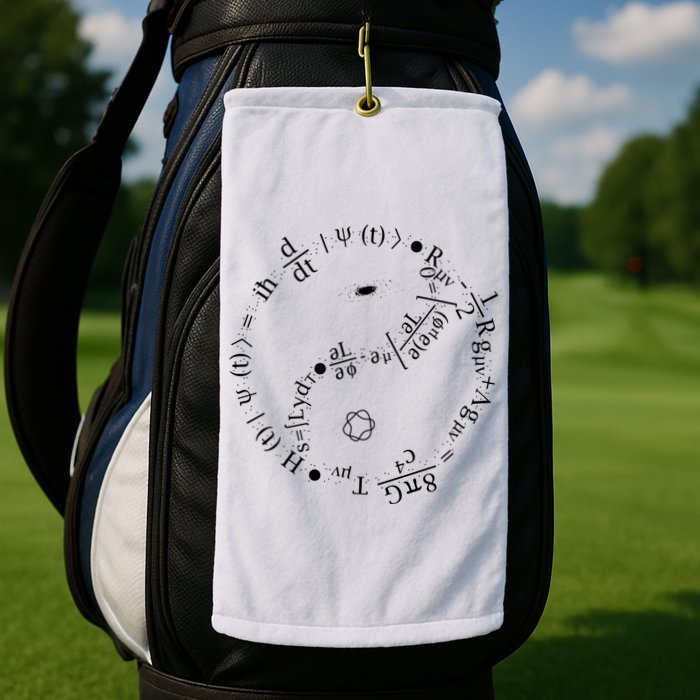 Quantum Mechanics Formula String Theory Maths Universe Golf Towel