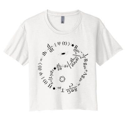 Quantum Mechanics Formula String Theory Maths Universe Crop Top