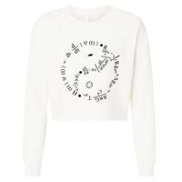 Quantum Mechanics Formula String Theory Maths Universe Cropped Pullover Crew