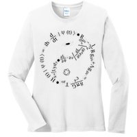Quantum Mechanics Formula String Theory Maths Universe Ladies Long Sleeve Shirt