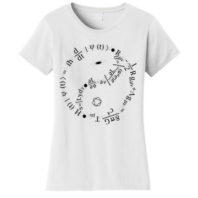 Quantum Mechanics Formula String Theory Maths Universe Women's T-Shirt