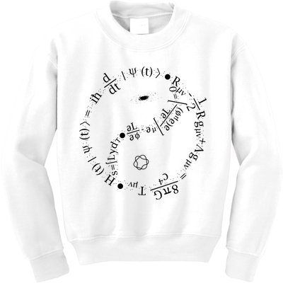 Quantum Mechanics Formula String Theory Maths Universe Kids Sweatshirt