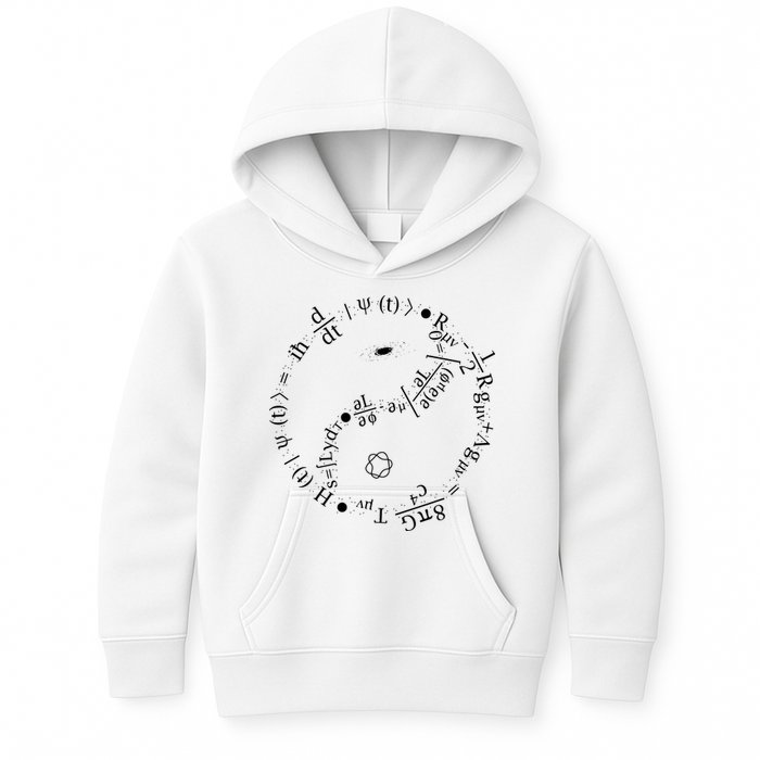 Quantum Mechanics Formula String Theory Maths Universe Kids Hoodie
