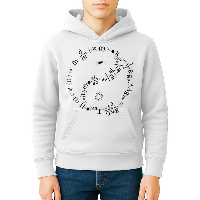 Quantum Mechanics Formula String Theory Maths Universe Kids Hoodie