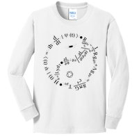 Quantum Mechanics Formula String Theory Maths Universe Kids Long Sleeve Shirt