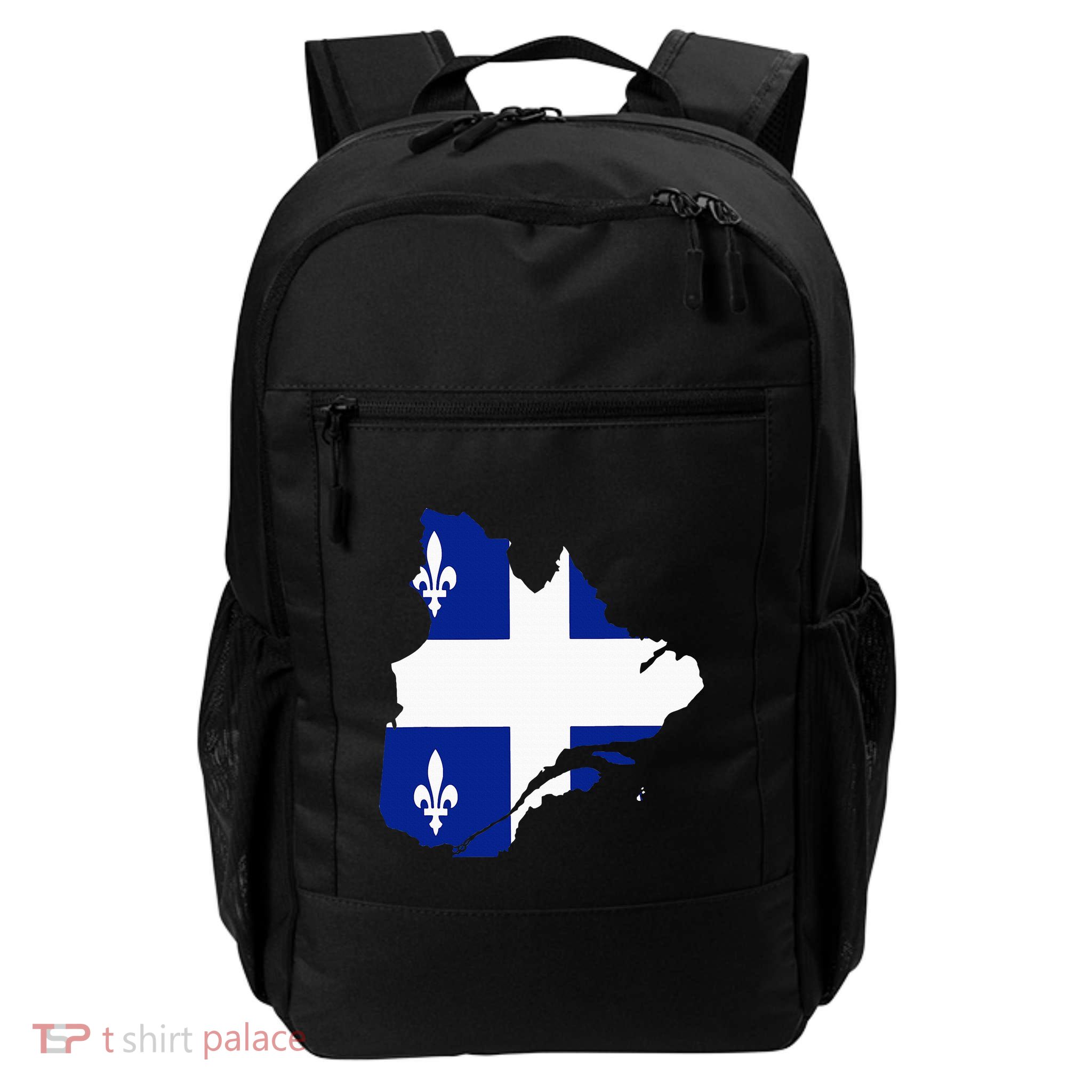 Quebec Map Flag Drapeau Carte QuéBec (Fleurdelisé) Backpack