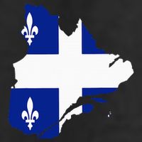 Quebec Map Flag Drapeau Carte QuéBec (Fleurdelisé) Adult Drive Performance Visor