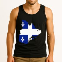 Quebec Map Flag Drapeau Carte QuéBec (Fleurdelisé) Tank Top