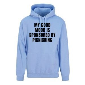 Quote My Good Mood Is Sponsored By Picnicking Chess Funny Saying Gift Unisex Surf Hoodie