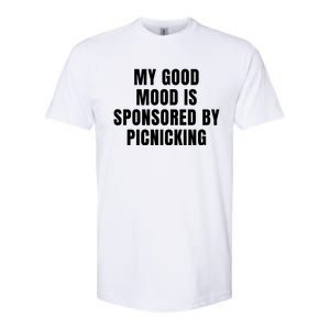 Quote My Good Mood Is Sponsored By Picnicking Chess Funny Saying Gift Softstyle CVC T-Shirt