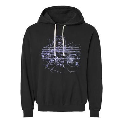 Quantum Mechanics Higgs Boson LHC Particle Physics Scientist Garment-Dyed Fleece Hoodie