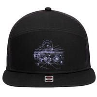 Quantum Mechanics Higgs Boson LHC Particle Physics Scientist 7 Panel Mesh Trucker Snapback Hat