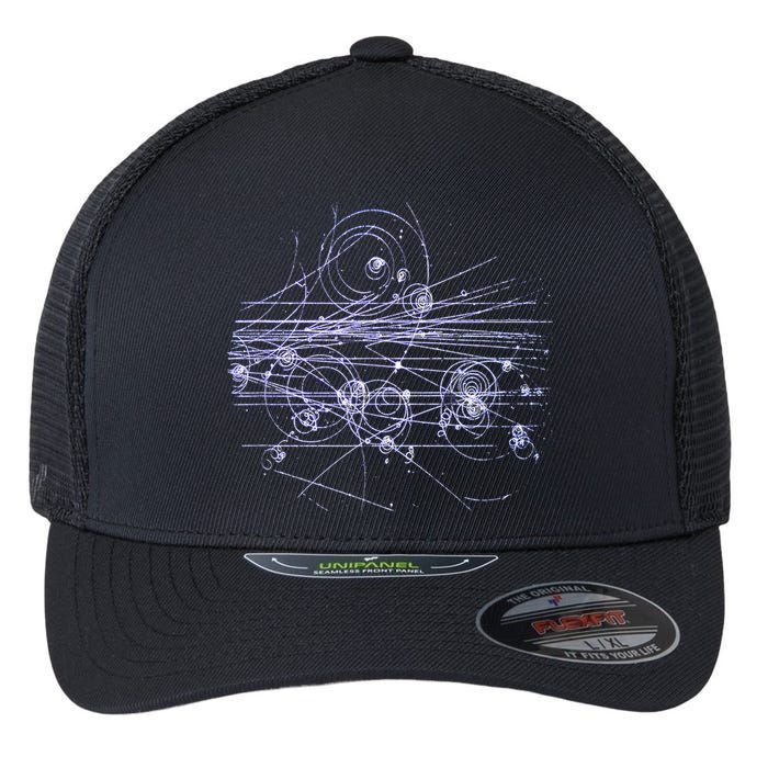 Quantum Mechanics Higgs Boson LHC Particle Physics Scientist Flexfit Unipanel Trucker Cap