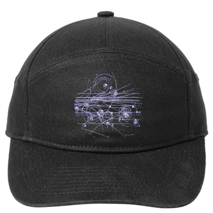 Quantum Mechanics Higgs Boson LHC Particle Physics Scientist 7-Panel Snapback Hat