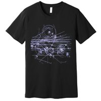 Quantum Mechanics Higgs Boson LHC Particle Physics Scientist Premium T-Shirt