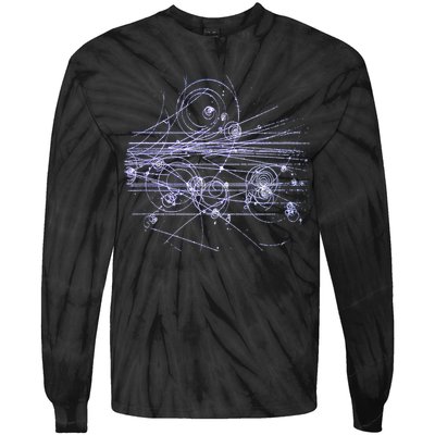 Quantum Mechanics Higgs Boson LHC Particle Physics Scientist Tie-Dye Long Sleeve Shirt
