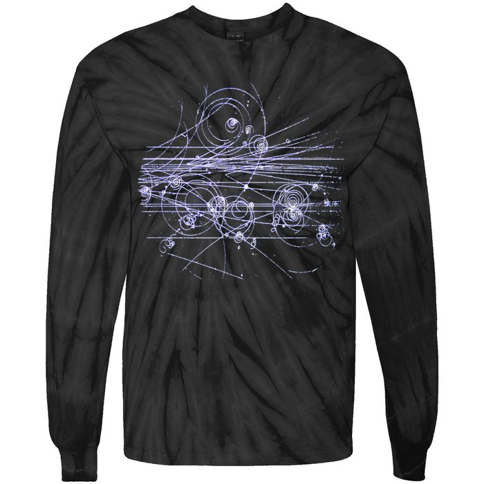 Quantum Mechanics Higgs Boson LHC Particle Physics Scientist Tie-Dye Long Sleeve Shirt