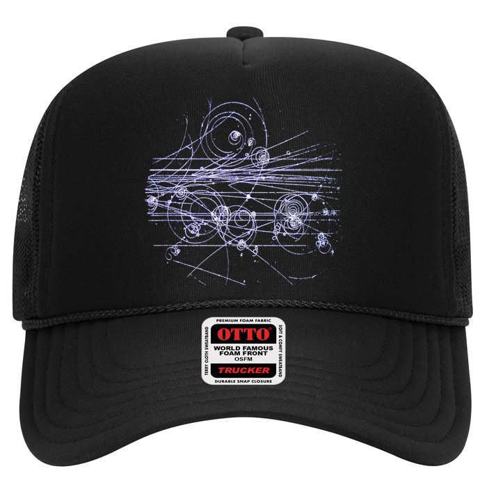 Quantum Mechanics Higgs Boson LHC Particle Physics Scientist Trucker Hat