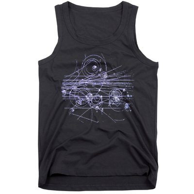 Quantum Mechanics Higgs Boson LHC Particle Physics Scientist Tank Top
