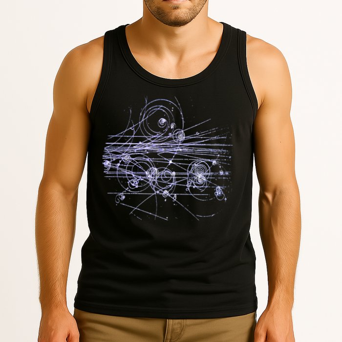 Quantum Mechanics Higgs Boson LHC Particle Physics Scientist Tank Top