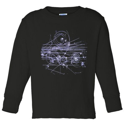 Quantum Mechanics Higgs Boson LHC Particle Physics Scientist Toddler Long Sleeve Shirt