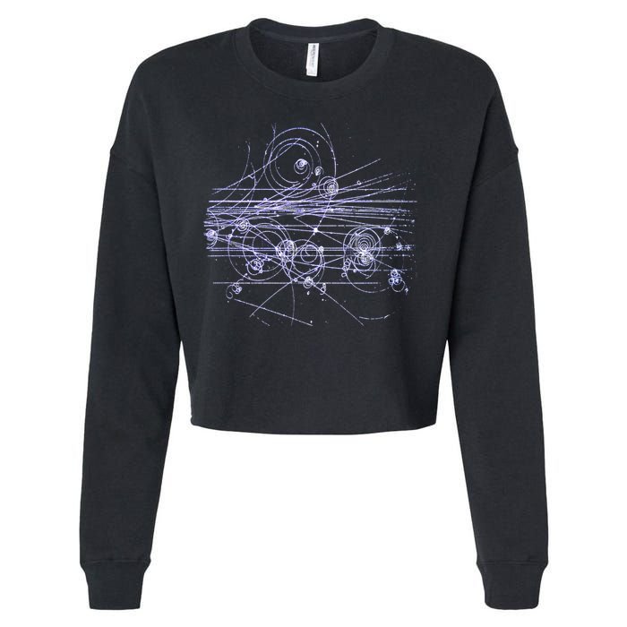 Quantum Mechanics Higgs Boson LHC Particle Physics Scientist Cropped Pullover Crew