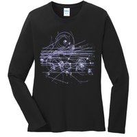 Quantum Mechanics Higgs Boson LHC Particle Physics Scientist Ladies Long Sleeve Shirt