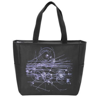 Quantum Mechanics Higgs Boson LHC Particle Physics Scientist Zip Tote Bag
