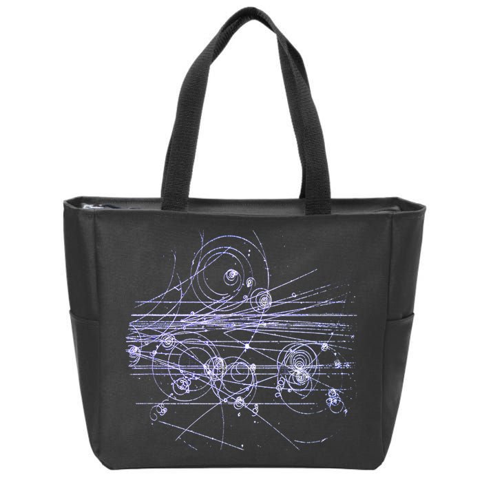 Quantum Mechanics Higgs Boson LHC Particle Physics Scientist Zip Tote Bag